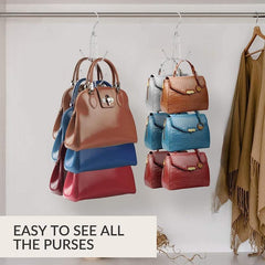 Purse Hanger Organizer For Closet - Bag Holder Keeping Purses Visible & In Good