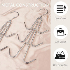 Purse Hanger Organizer For Closet - Bag Holder Keeping Purses Visible & In Good
