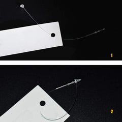 1000pcs Plastic Fastener Hang Tag Clear Snap Lock Pin Security Loop