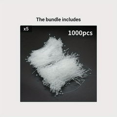 1000pcs Plastic Fastener Hang Tag Clear Snap Lock Pin Security Loop