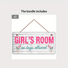 No Boys Allowed Sign - Girl Power Room Decor