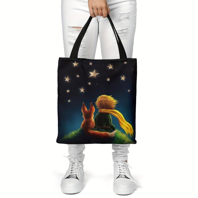 Canvas Bag The Little Prince Series Print Lightweight Shoulder Bag