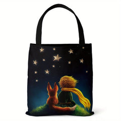 Canvas Bag The Little Prince Series Print Lightweight Shoulder Bag