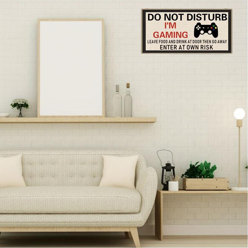 Gamer's Do Not Disturb Wooden Wall Sign