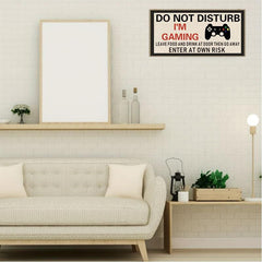 Gamer's Do Not Disturb Wooden Wall Sign