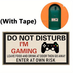 Gamer's Do Not Disturb Wooden Wall Sign
