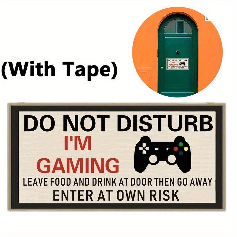 Gamer's Do Not Disturb Wooden Wall Sign