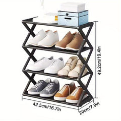 4 Tier Shoe Storage Containers For Entryway Hallway Bedroom Living Room
