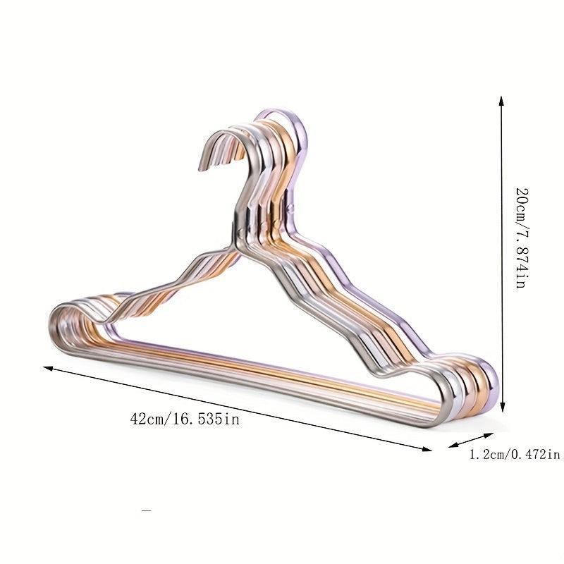 Space Aluminum Alloy Hanger Rust Proof Fade Proof Dual Use Non Trace