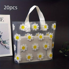 Daisy Gift Bag Transparent PVC Carrying Bag for Parties and Events