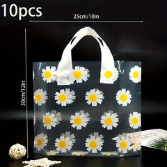 Daisy Gift Bag Transparent PVC Carrying Bag for Parties and Events