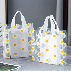 Daisy Gift Bag Transparent PVC Carrying Bag for Parties and Events