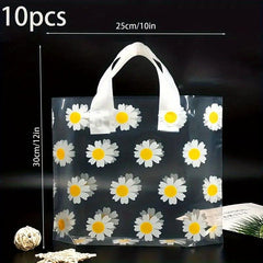 Daisy Gift Bag Transparent PVC Carrying Bag for Parties and Events
