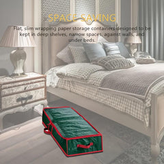 Holiday Decoration Storage Bag Underbed Gift Wrap Organizer PE Coated