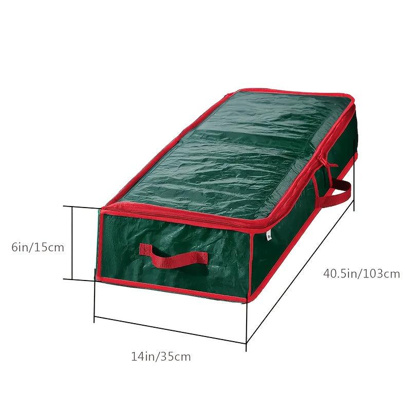 Holiday Decoration Storage Bag Underbed Gift Wrap Organizer PE Coated