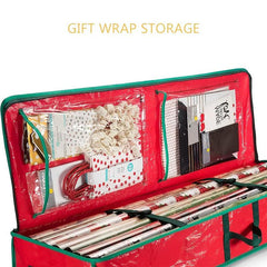 Holiday Decoration Storage Bag Underbed Gift Wrap Organizer PE Coated