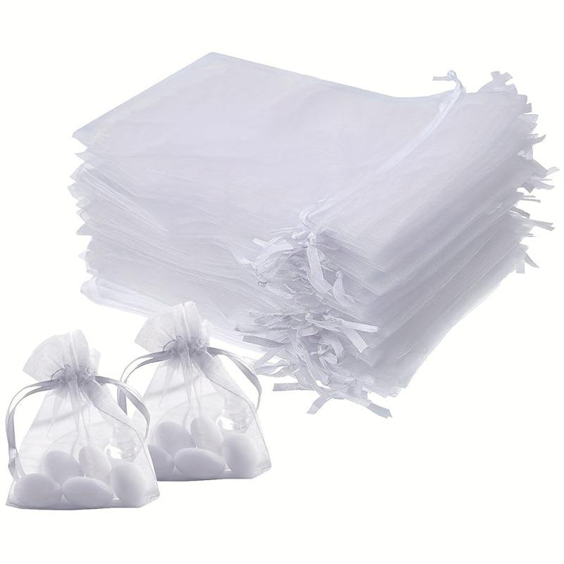 100pcs Organza Bag Jewelry Pouch Wedding Party Favor Gift Bag