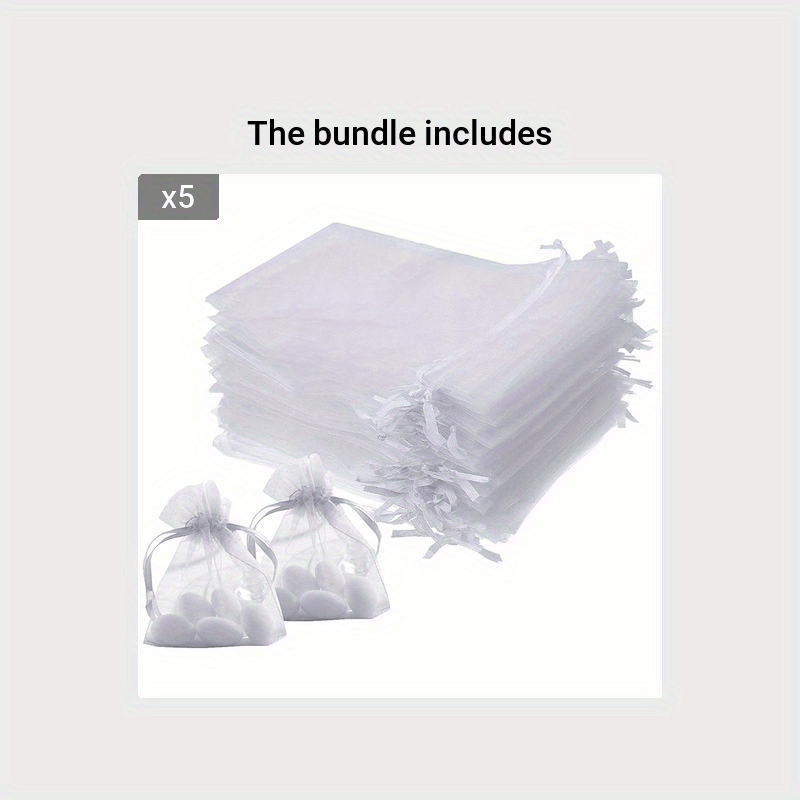 100pcs Organza Bag Jewelry Pouch Wedding Party Favor Gift Bag