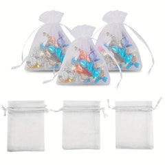100pcs Organza Bag Jewelry Pouch Wedding Party Favor Gift Bag