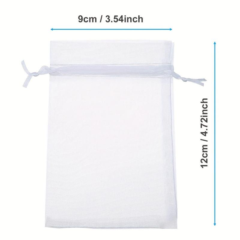 100pcs Organza Bag Jewelry Pouch Wedding Party Favor Gift Bag