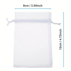 100pcs Organza Bag Jewelry Pouch Wedding Party Favor Gift Bag