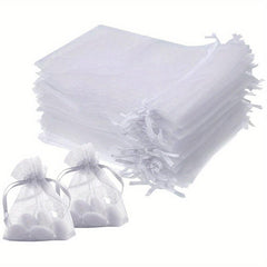100pcs Organza Bag Jewelry Pouch Wedding Party Favor Gift Bag