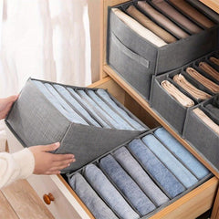 Portable Wardrobe Drawer Organizer 9 Grids Clothes Underwear Socks T