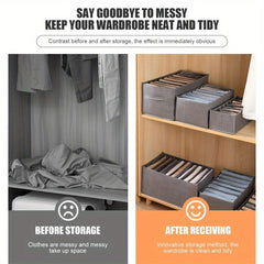 Portable Wardrobe Drawer Organizer 9 Grids Clothes Underwear Socks T