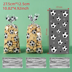 Soccer Pattern Gift Bags for Birthday Party Favors