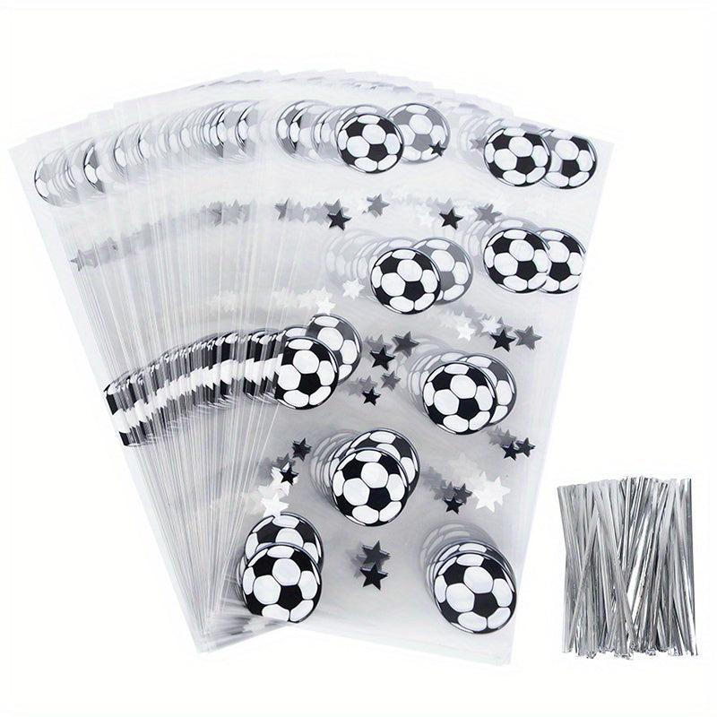 Soccer Pattern Gift Bags for Birthday Party Favors