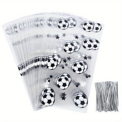 Soccer Pattern Gift Bags for Birthday Party Favors