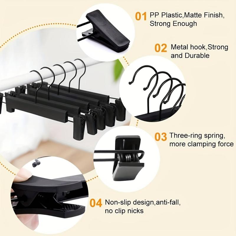 Non Mark Trouser Hanger 10pcs Organize Clothes Skirts
