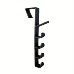 5-Hook Over-The-Door Hanger Organizer for Coats Hats Robes Bags Towels
