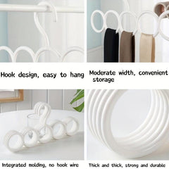 5pcs Circle Hanger Silky Scarf Storage Hanging Rack Household Scarf Rack Shelf