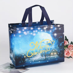 4pcs Large Christmas Gift Bags Christmas Tote Bags With Handles