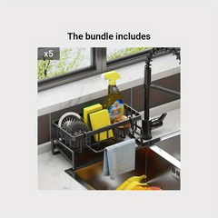 Stainless Steel Sink Caddy & Dishcloth Holder