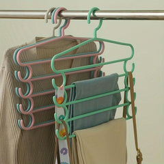 5-Layer Closet Storage Organizer for Pants, Towels, Scarves - Clothes Hangers