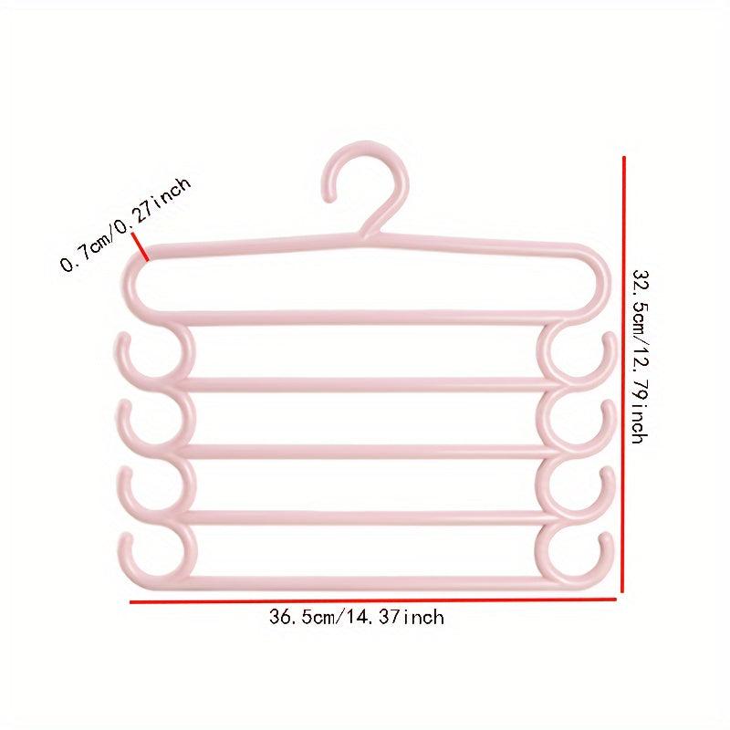 5-Layer Closet Storage Organizer for Pants, Towels, Scarves - Clothes Hangers