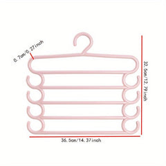 5-Layer Closet Storage Organizer for Pants, Towels, Scarves - Clothes Hangers