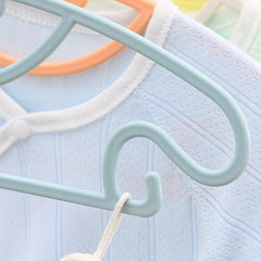 10pcs Kid's Plastic Clothes Hanger Baby Drying Hanger Bow Tie Clothes