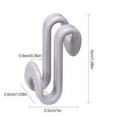 20pcs Cascading Hanger Hooks for Closet Space Organization