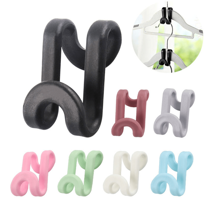 20pcs Cascading Hanger Hooks for Closet Space Organization