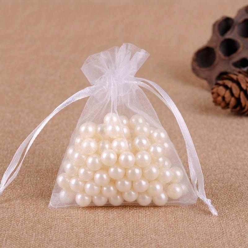 Mini Organza Jewelry Bag Mesh Drawstring Gift Bag For Candy Samples