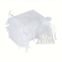 Mini Organza Jewelry Bag Mesh Drawstring Gift Bag For Candy Samples
