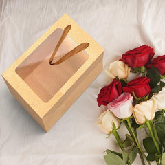 Flower Bouquet Gift Bag w/ Transparent Window