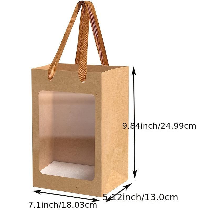 Flower Bouquet Gift Bag w/ Transparent Window