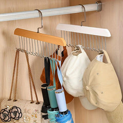 Rotating Retro Multifunctional 8 Hook Hanger Plastic Hanger