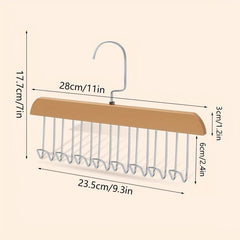 Rotating Retro Multifunctional 8 Hook Hanger Plastic Hanger