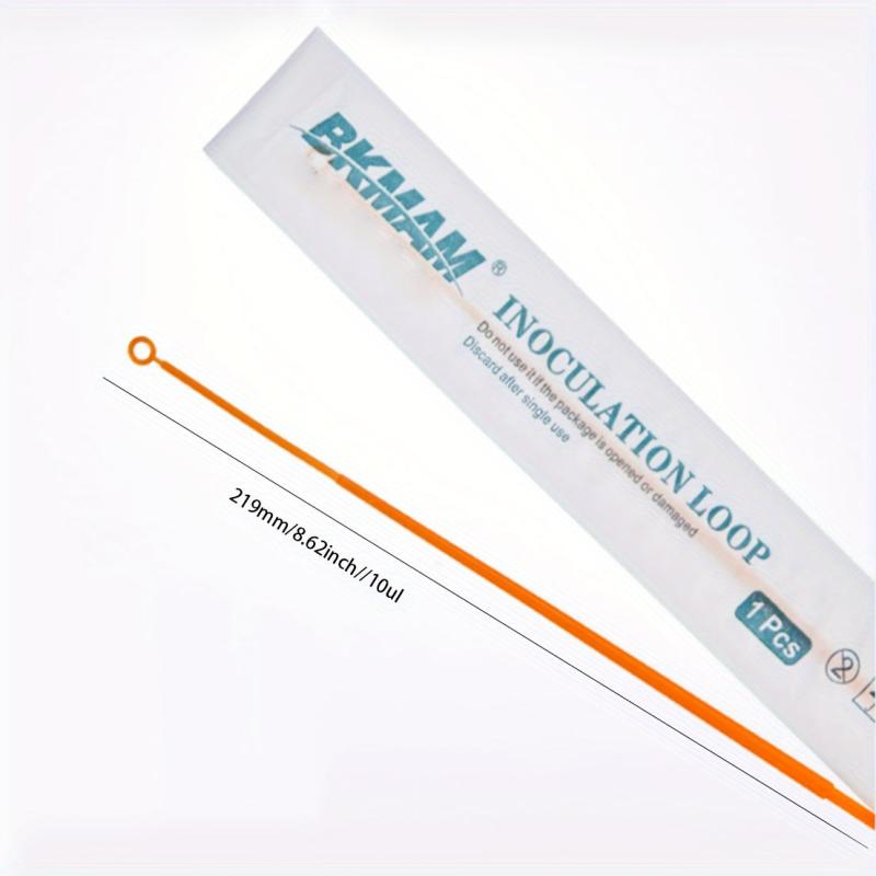 10pcs Disposable Inoculation Loop Sterile Sampling Rod Lab Supplies