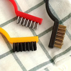 3pcs Brass Stainless Steel Wire Brush Set For Rust Dirt Removal Gas Stove